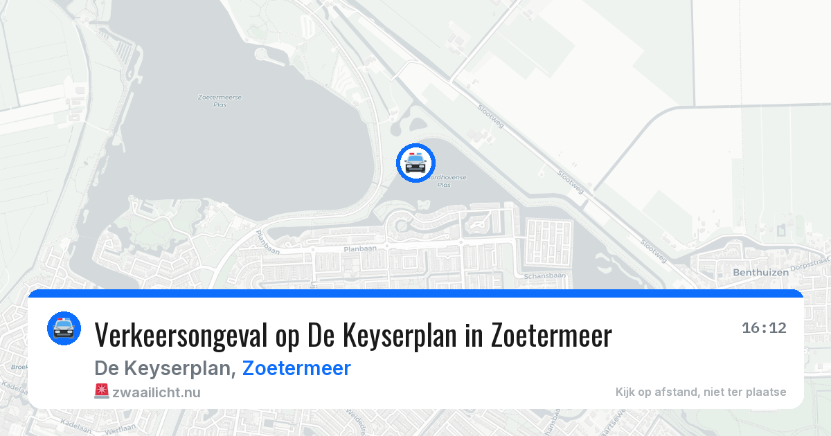 Verkeersongeval op De Keyserplan in Zoetermeer — 13 feb 2026