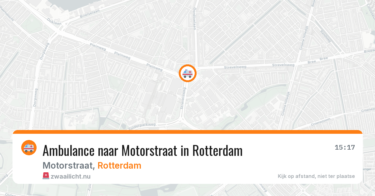 Ambulance naar Motorstraat in Rotterdam — 11 mrt 2026