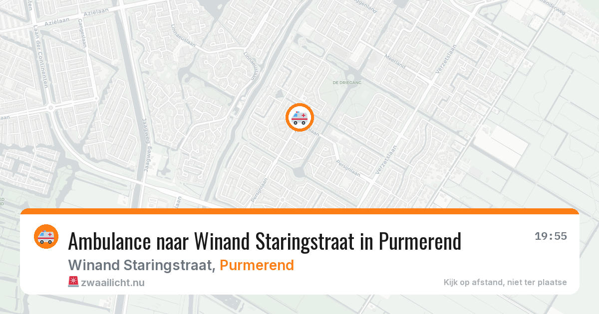 Ambulance naar Winand Staringstraat in Purmerend — 15 mei 2026