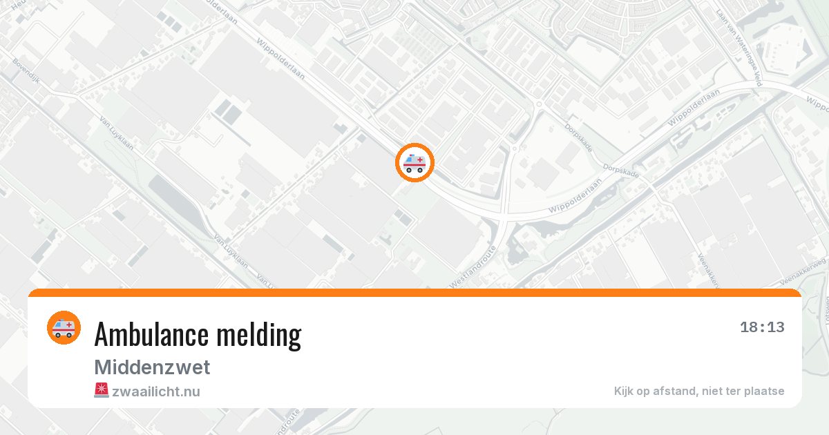 Ambulance melding — 1 jun 2026
