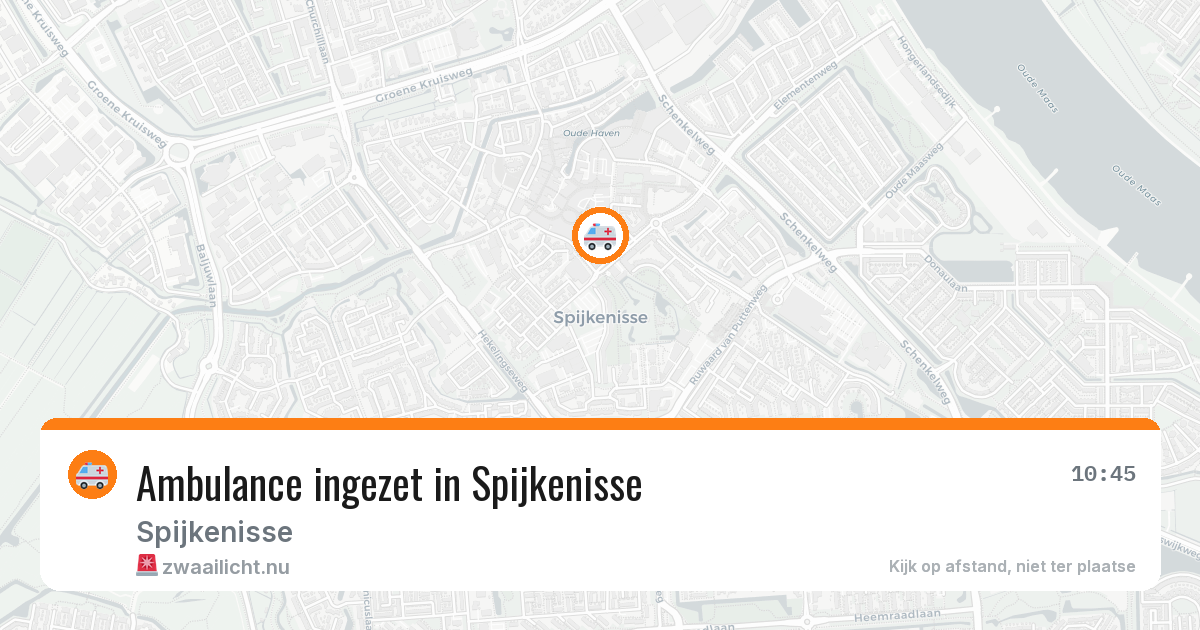 Ambulance ingezet in Spijkenisse — 23 mei 2026 | 🚨 Zwaailicht.nu