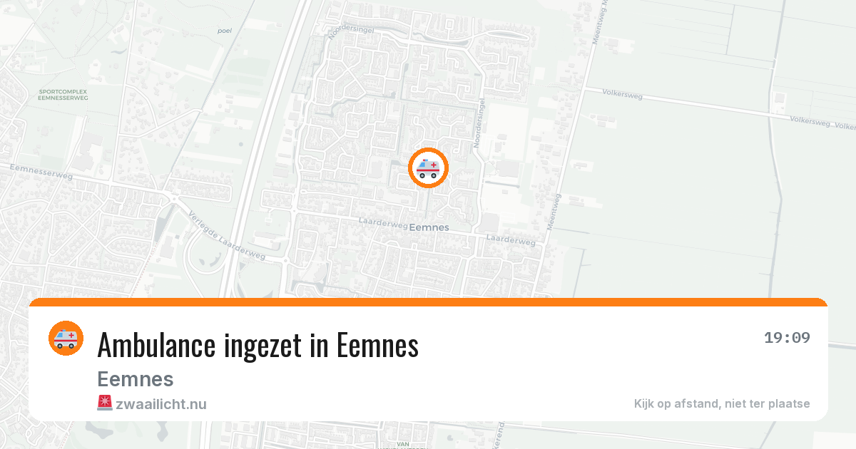 Ambulance ingezet in Eemnes — 7 jul 2026