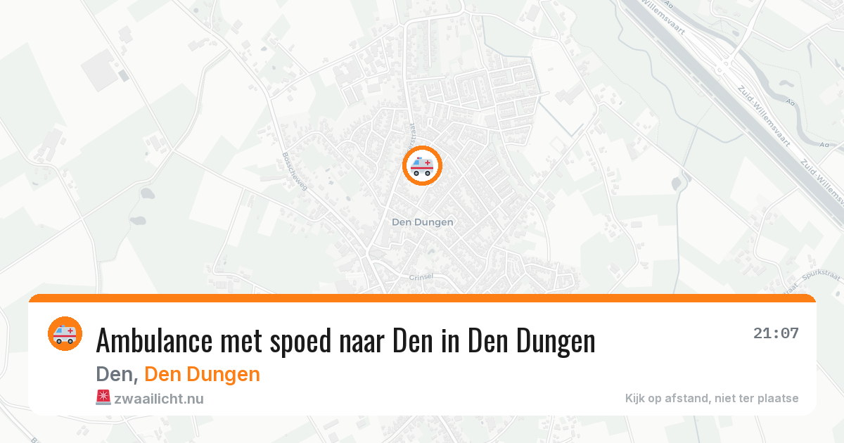 Ambulance met spoed naar Den in Den Dungen — 6 jul 2026