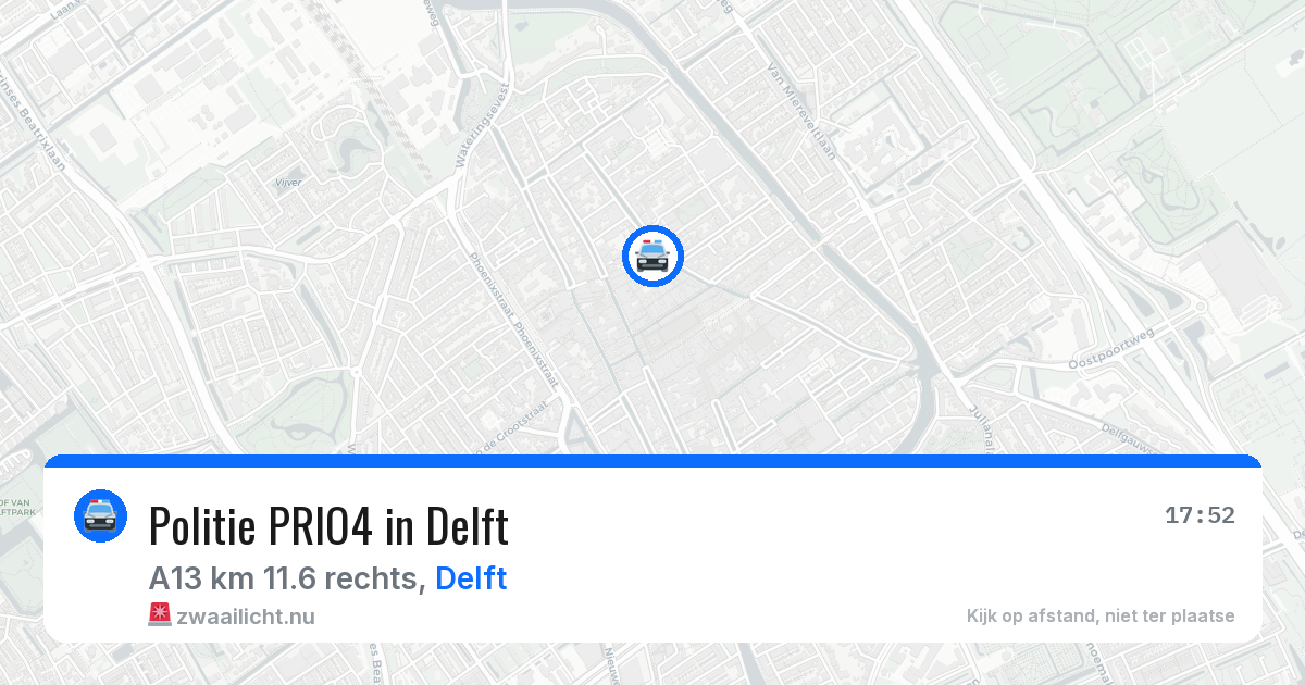 Politie PRIO4 in Delft — 17 mrt 2026 | 🚨 Zwaailicht.nu