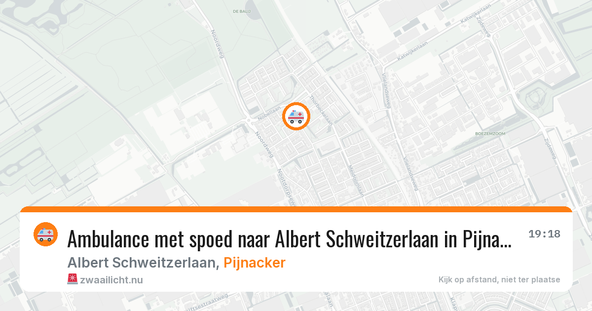 Ambulance met spoed naar Albert Schweitzerlaan in Pijnacker — 21 jul 2026