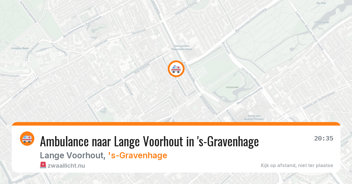 Ambulance naar Lange Voorhout in 's-Gravenhage — 18 mei 2026