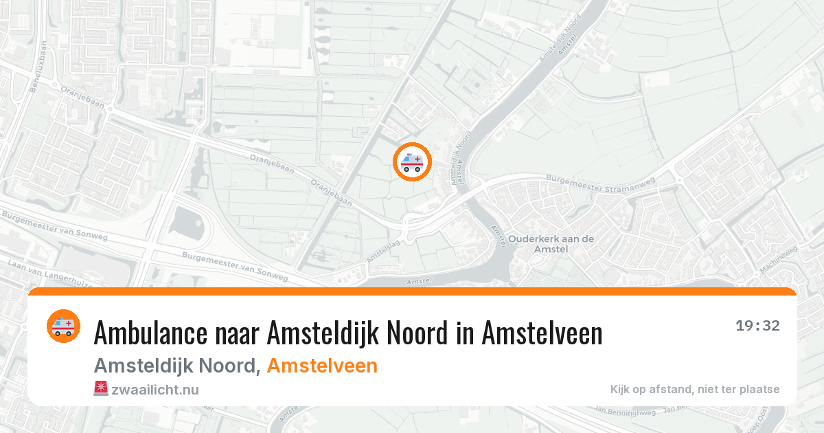 Ambulance naar Amsteldijk Noord in Amstelveen — 11 jul 2026