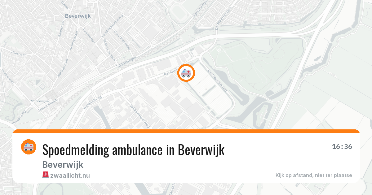 Spoedmelding ambulance in Beverwijk — 19 mei 2026