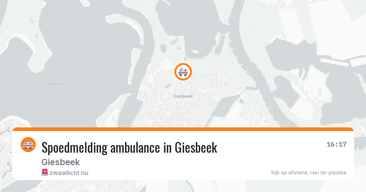 Spoedmelding ambulance in Giesbeek — 23 apr 2026