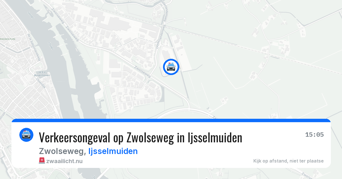 Verkeersongeval op Zwolseweg in Ijsselmuiden — 7 jul 2026
