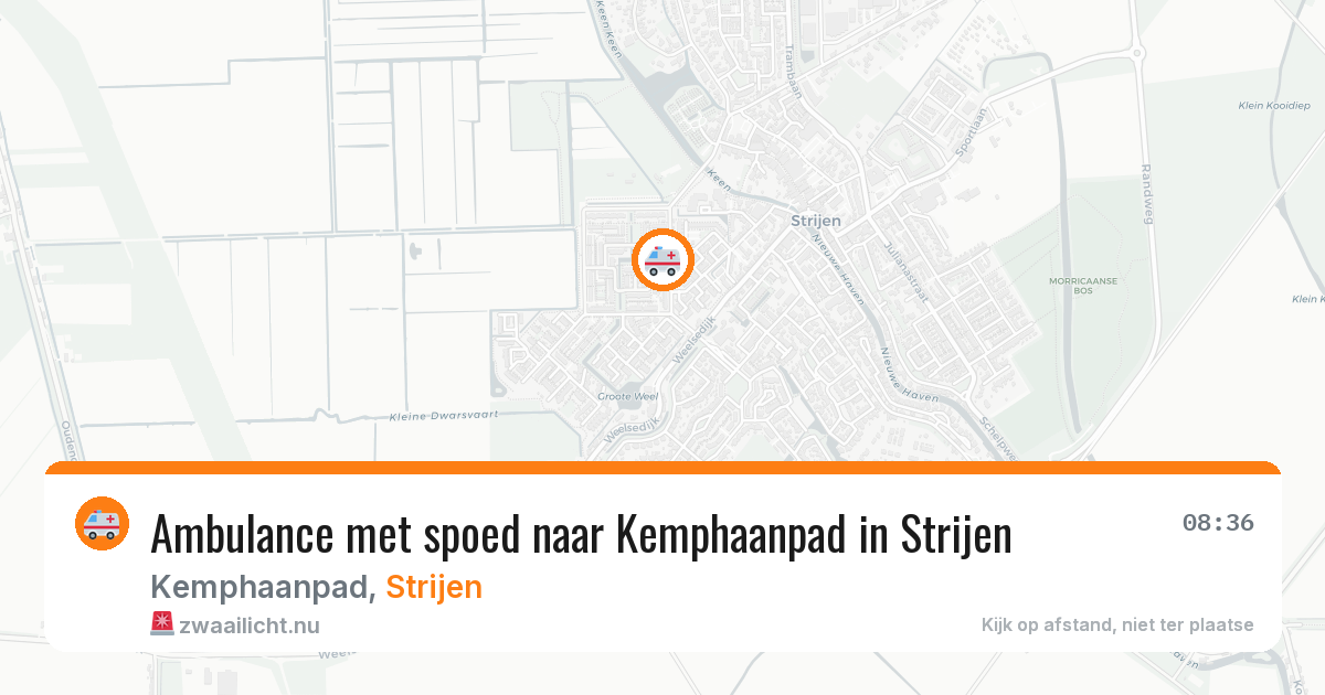 Ambulance met spoed naar Kemphaanpad in Strijen — 11 jul 2026