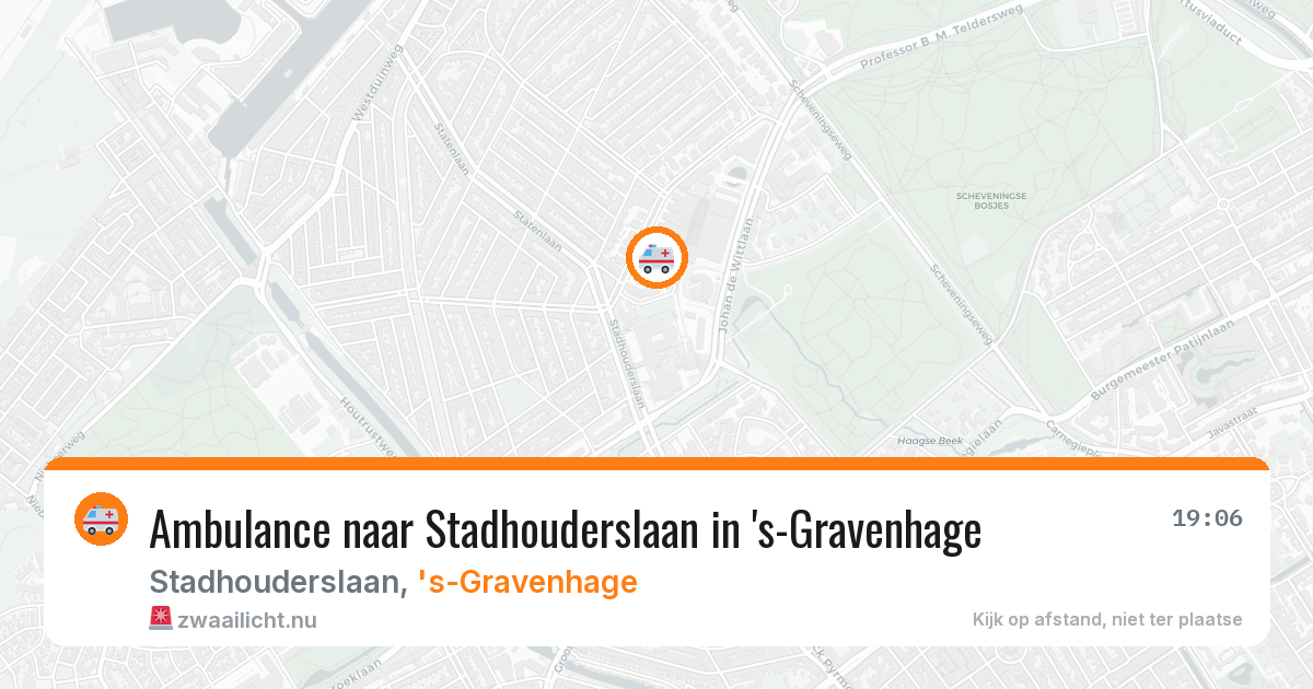 Ambulance naar Stadhouderslaan in 's-Gravenhage — 16 mei 2026