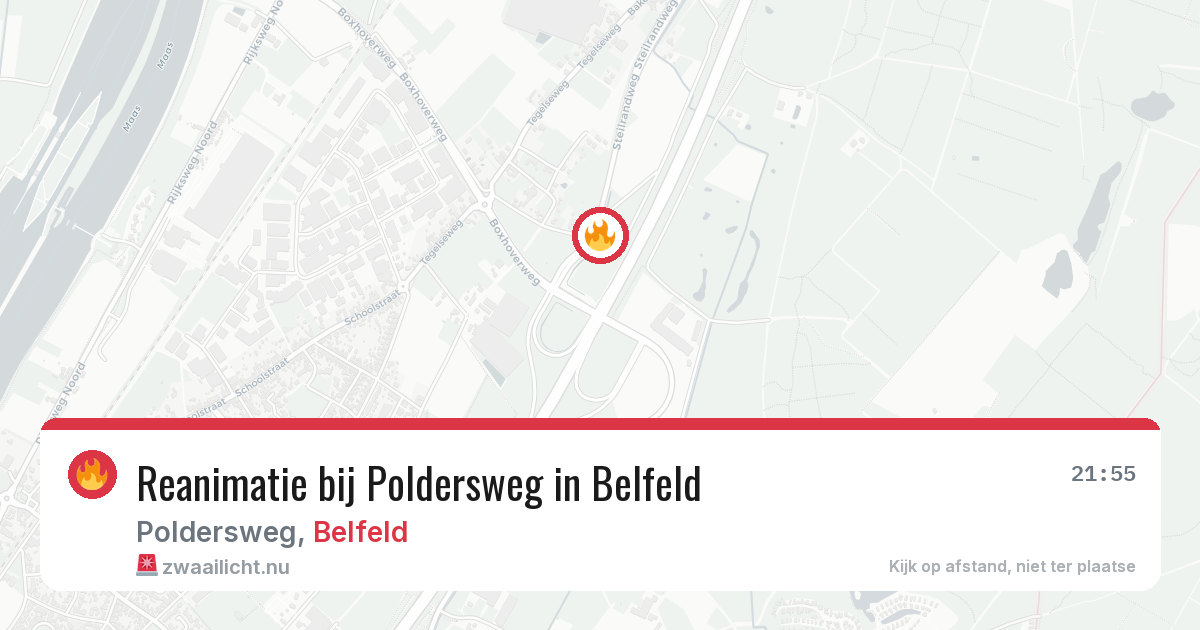 Reanimatie bij Poldersweg in Belfeld — 25 mrt 2026
