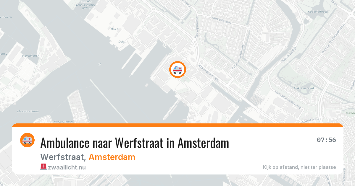 Ambulance naar Werfstraat in Amsterdam — 11 jul 2026