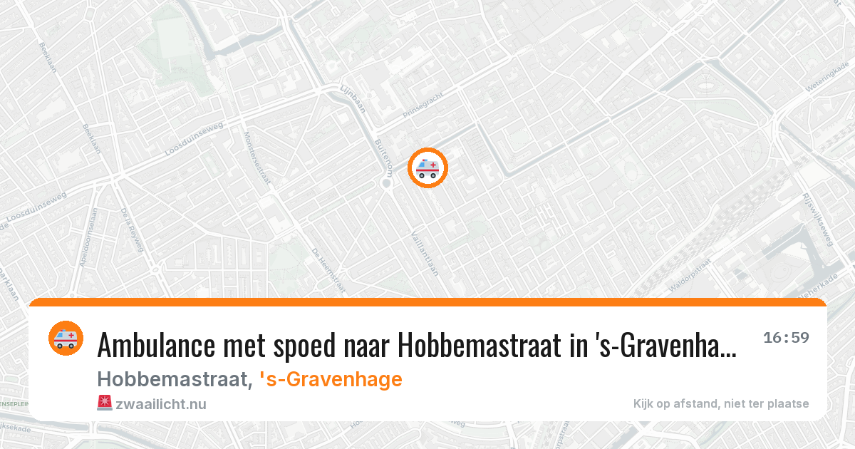 Ambulance met spoed naar Hobbemastraat in 's-Gravenhage — 20 mei 2026