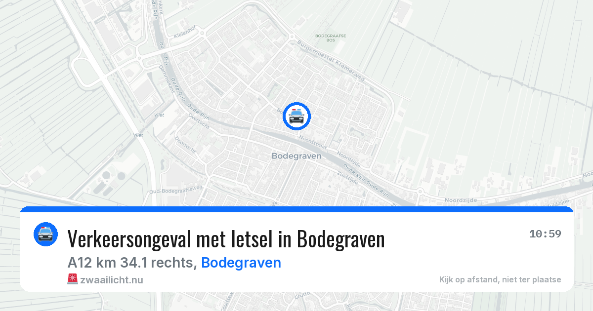 Verkeersongeval met letsel in Bodegraven — 22 apr 2026