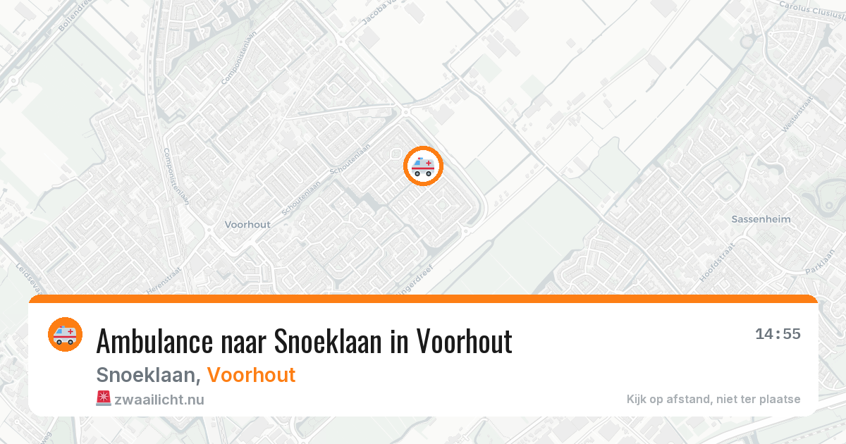 Ambulance naar Snoeklaan in Voorhout — 12 jul 2026