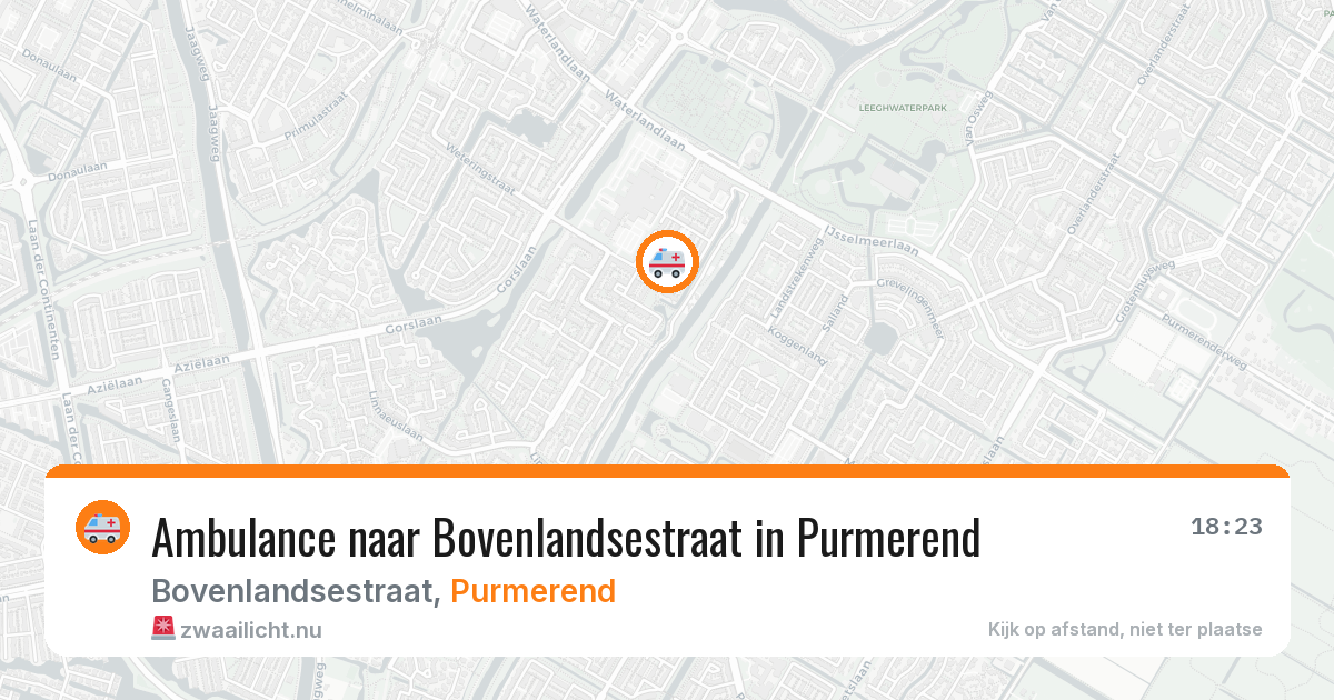Ambulance naar Bovenlandsestraat in Purmerend — 3 mei 2026