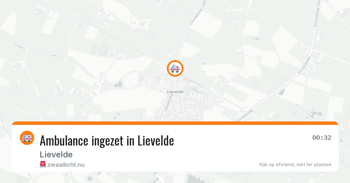 Ambulance ingezet in Lievelde — 18 jul 2026