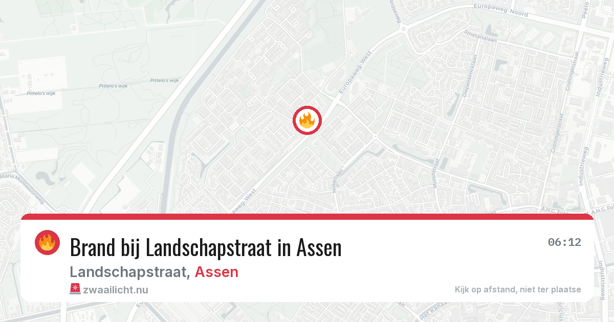 Brand bij Landschapstraat in Assen — 26 mei 2026