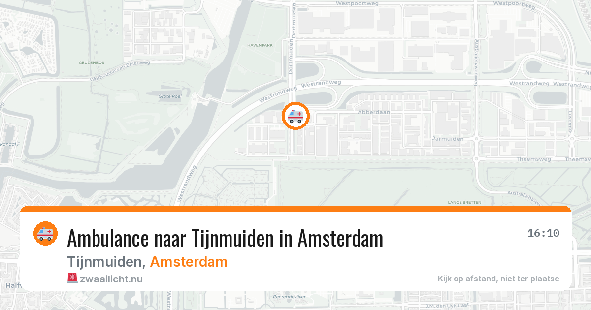 Ambulance naar Tijnmuiden in Amsterdam — 22 mei 2026