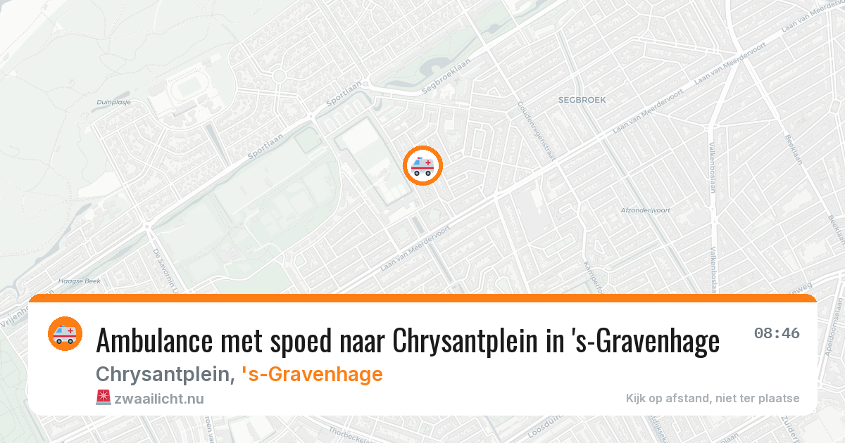 Ambulance met spoed naar Chrysantplein in 's-Gravenhage — 31 mrt 2026