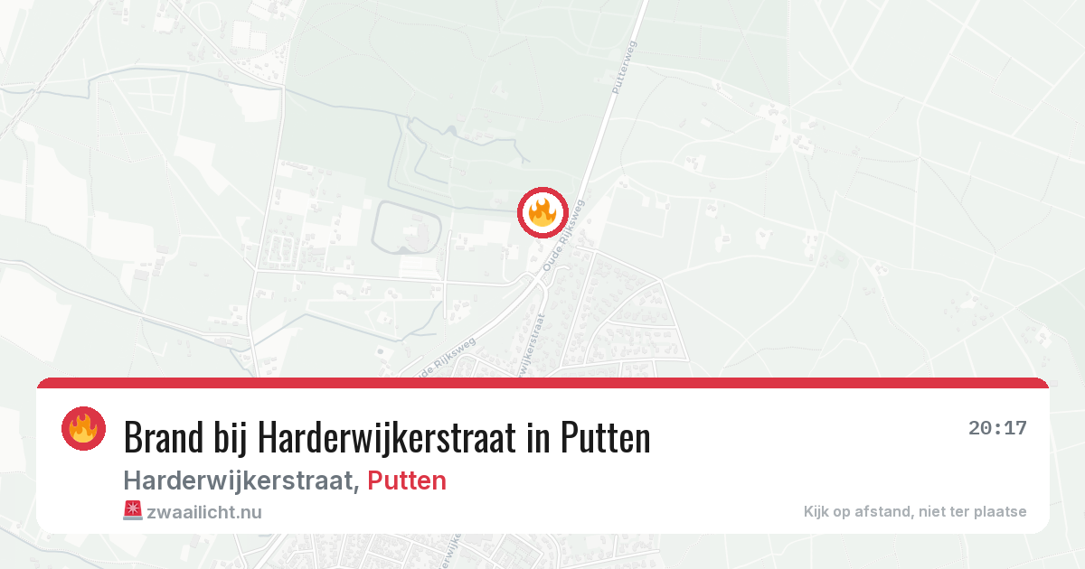 Brand bij Harderwijkerstraat in Putten — 8 jun 2026