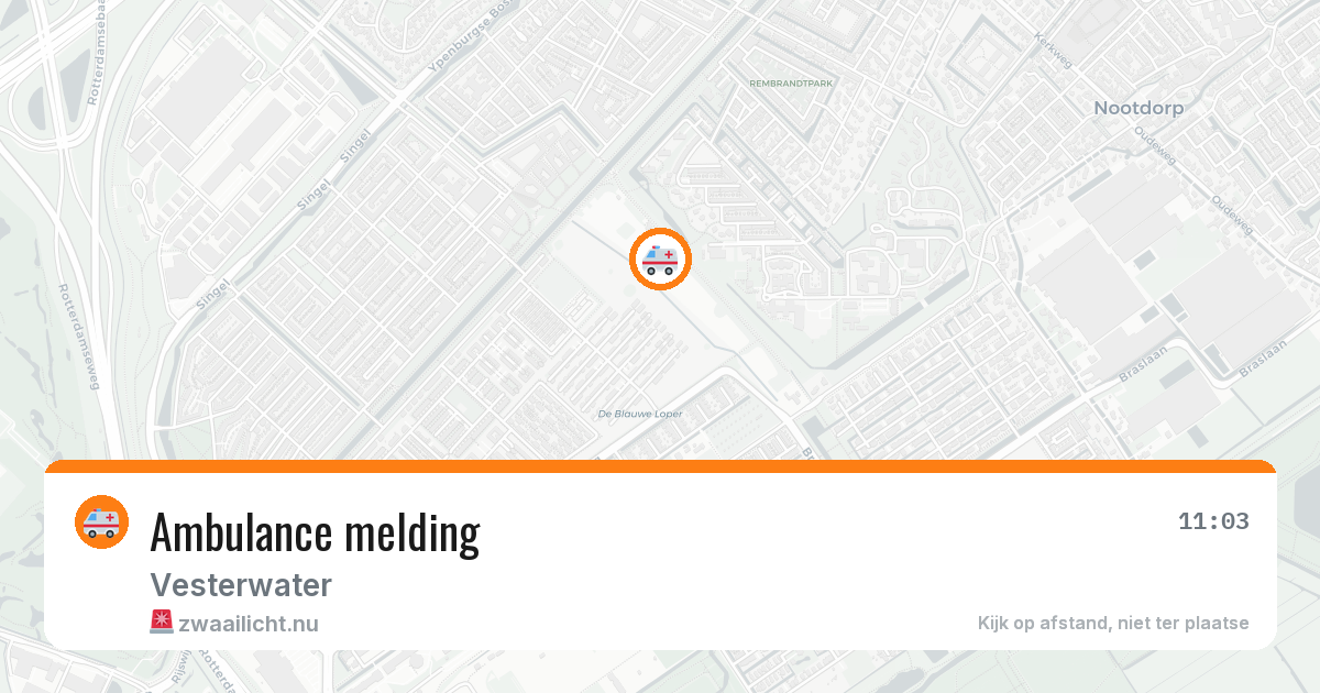 Ambulance melding — 6 mei 2026