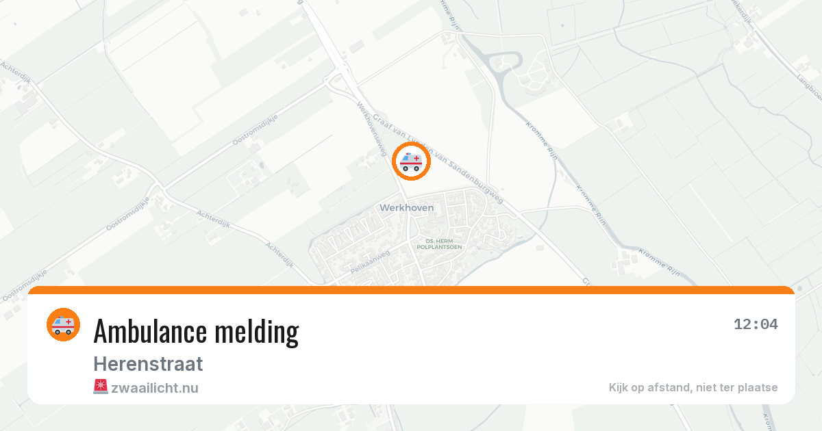Ambulance melding — 24 jan 2026