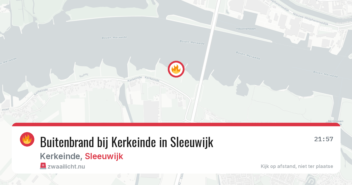 Buitenbrand bij Kerkeinde in Sleeuwijk — 28 mei 2026