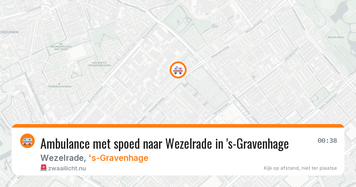 Ambulance met spoed naar Wezelrade in 's-Gravenhage — 19 jul 2026
