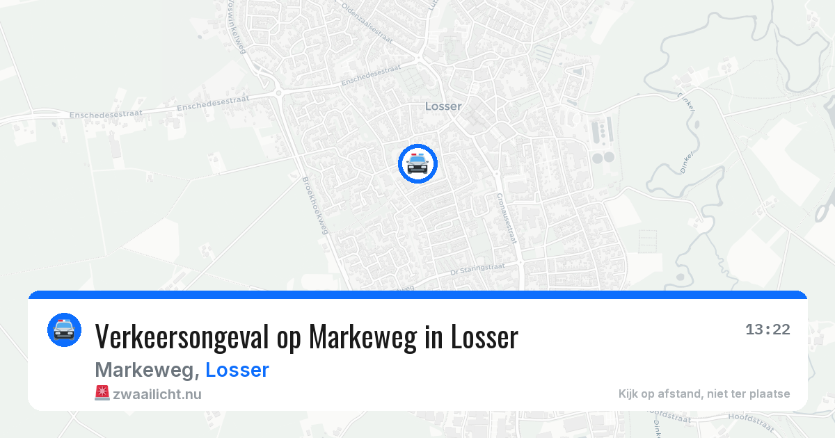 Verkeersongeval op Markeweg in Losser — 19 jul 2026