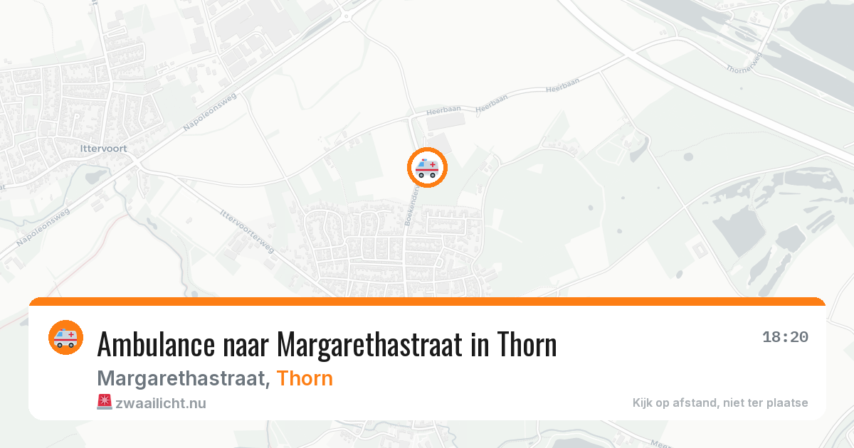 Ambulance naar Margarethastraat in Thorn — 23 mei 2026
