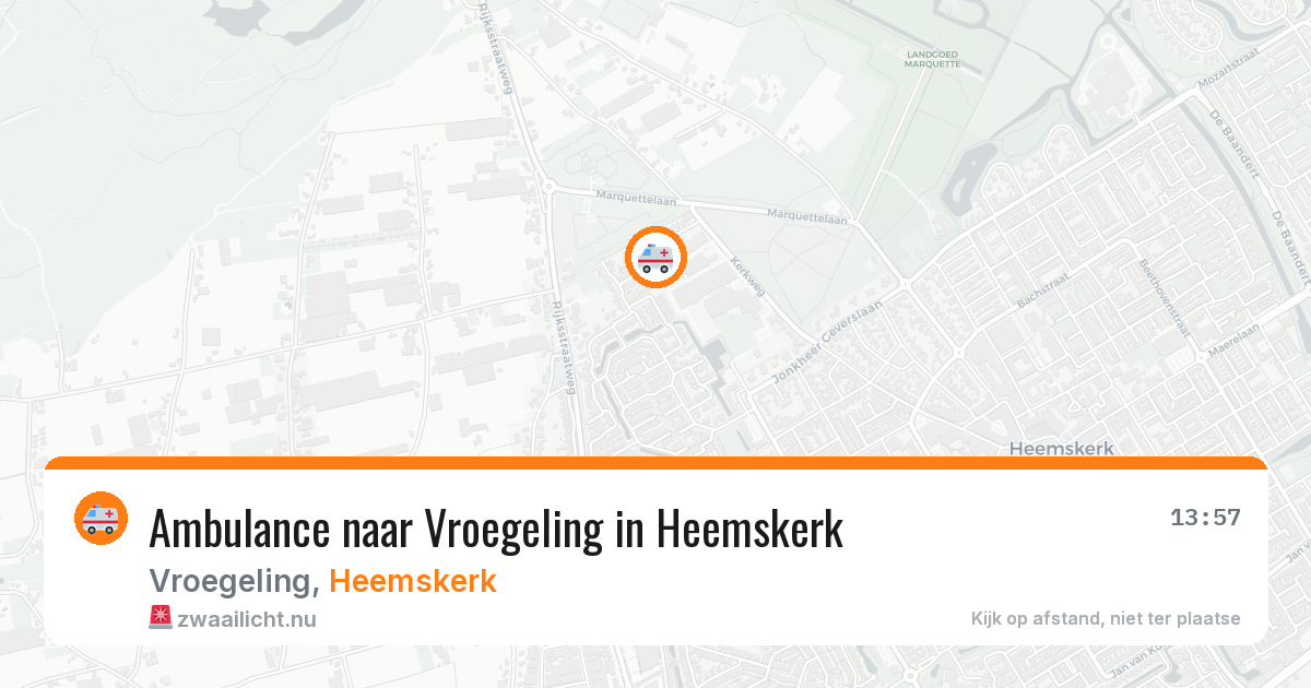 Ambulance naar Vroegeling in Heemskerk — 23 feb 2026