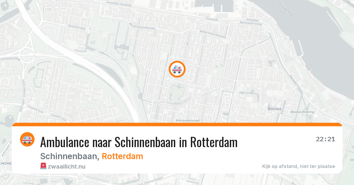 Ambulance naar Schinnenbaan in Rotterdam — 20 mrt 2026