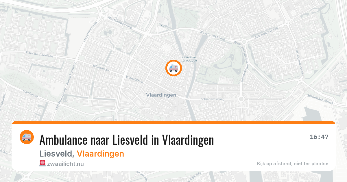 Ambulance naar Liesveld in Vlaardingen — 26 mei 2026