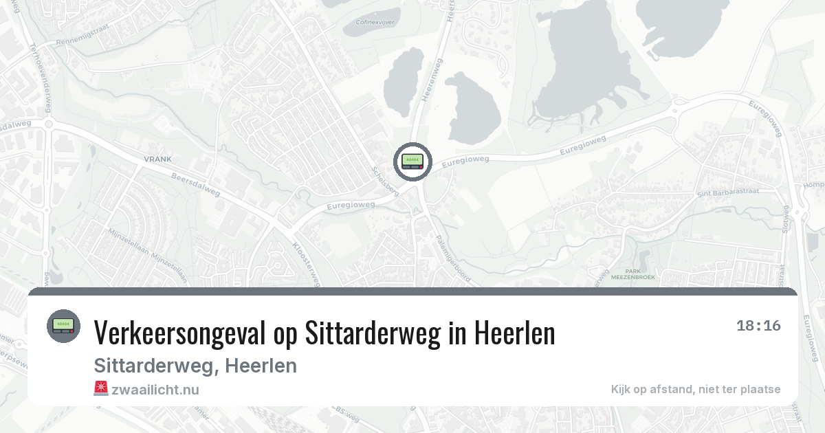 Verkeersongeval op Sittarderweg in Heerlen — 11 jul 2026