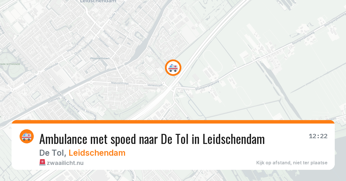 Ambulance met spoed naar De Tol in Leidschendam — 13 jul 2026