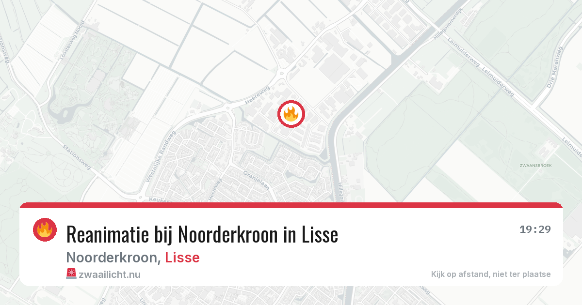 Reanimatie bij Noorderkroon in Lisse — 28 mei 2026