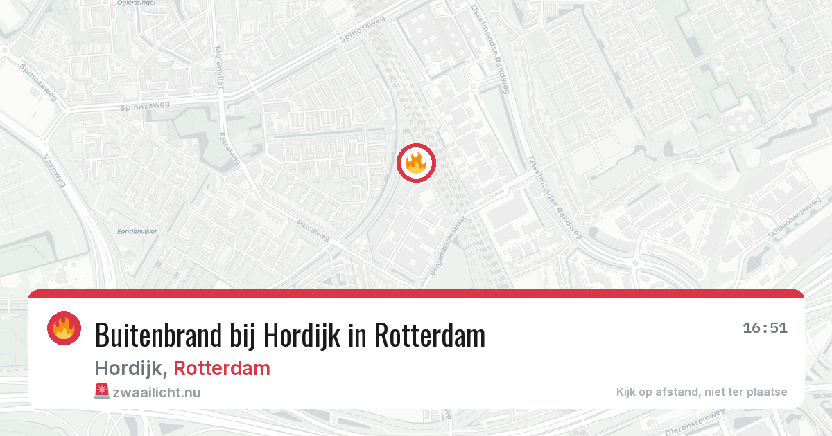 Buitenbrand bij Hordijk in Rotterdam — 7 apr 2026