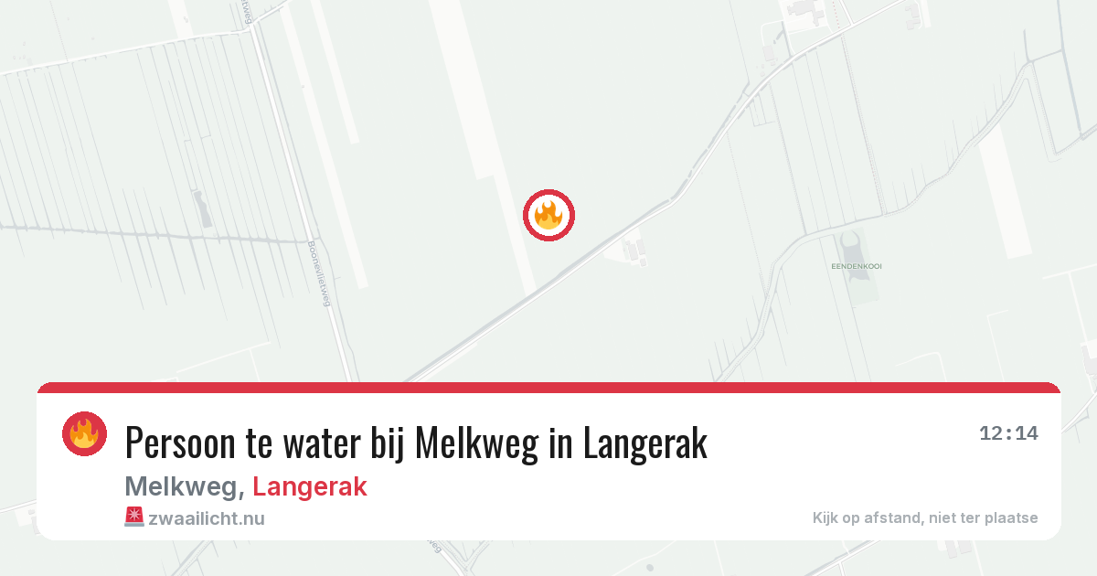 Persoon te water bij Melkweg in Langerak — 5 jun 2026
