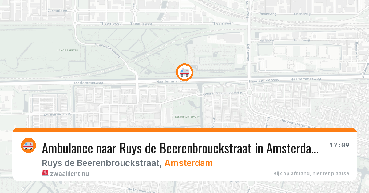 Ambulance naar Ruys de Beerenbrouckstraat in Amsterdam — 24 mrt 2026