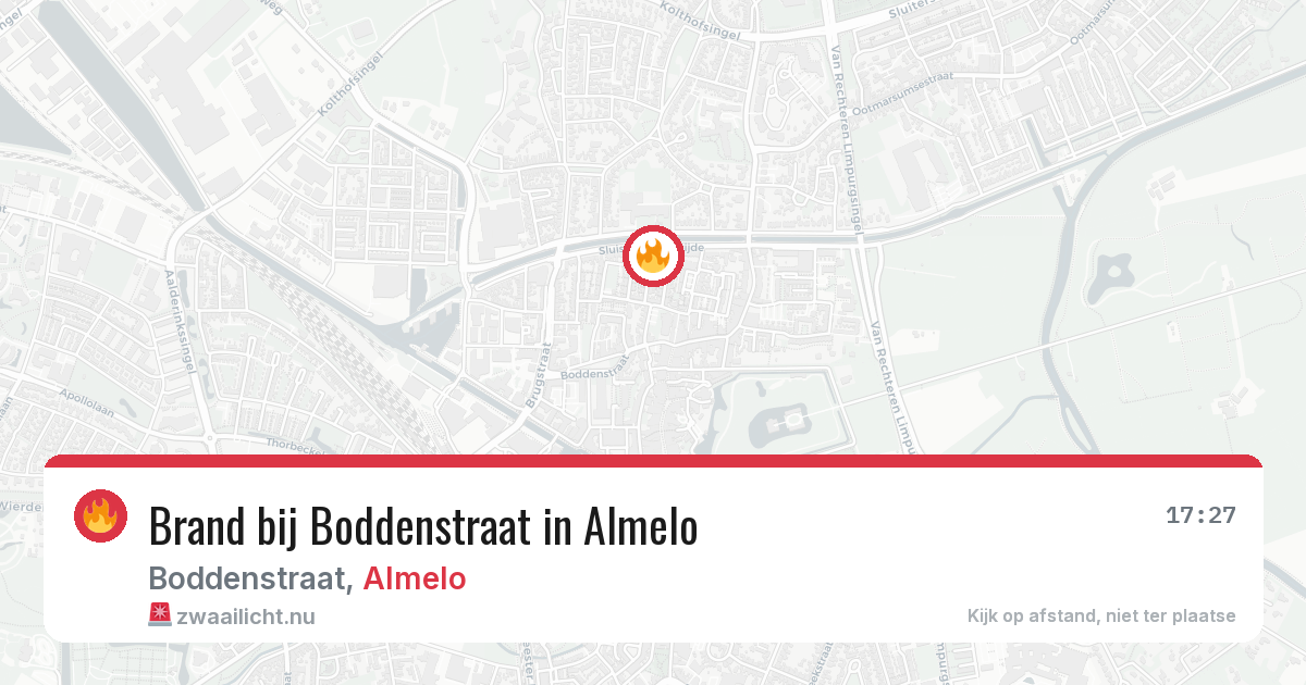 Brand bij Boddenstraat in Almelo — 9 jun 2026