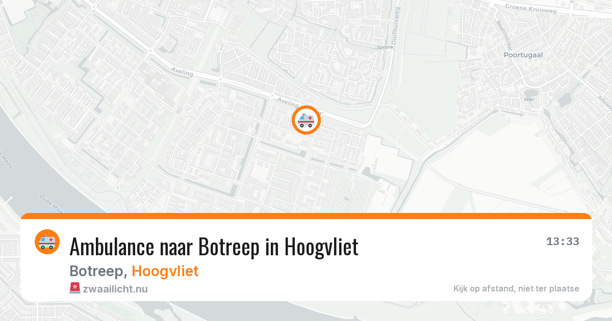 Ambulance naar Botreep in Hoogvliet — 20 jul 2026