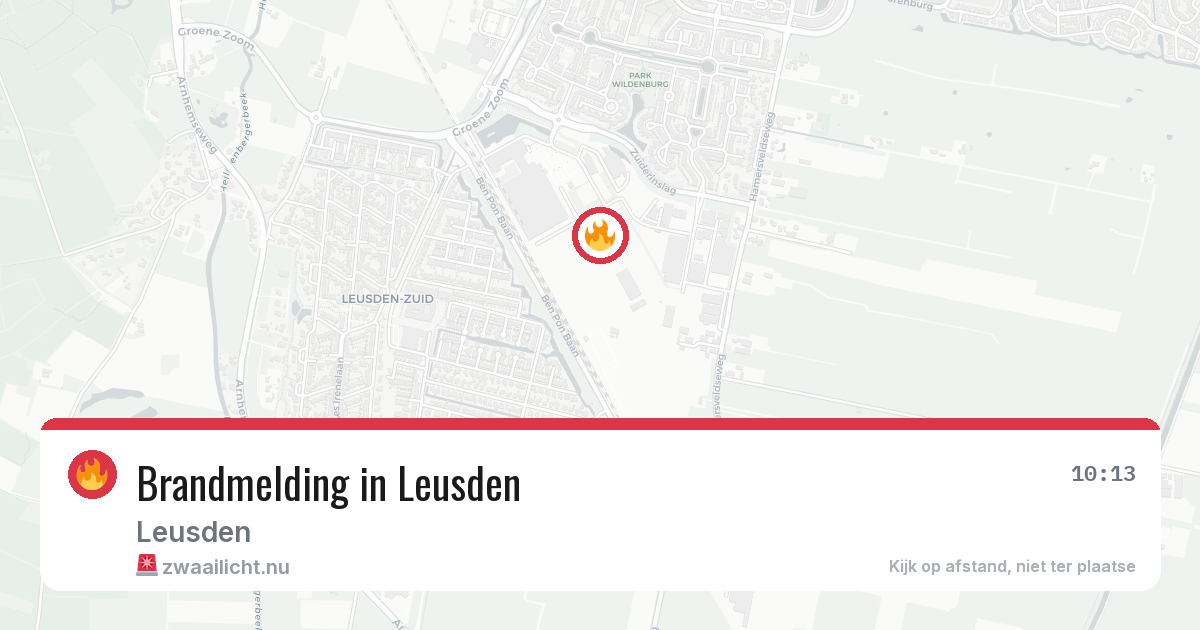 Brandmelding in Leusden — 12 mei 2026