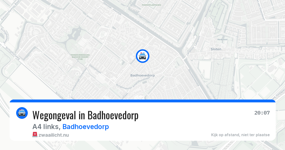 Wegongeval in Badhoevedorp — 28 mrt 2026