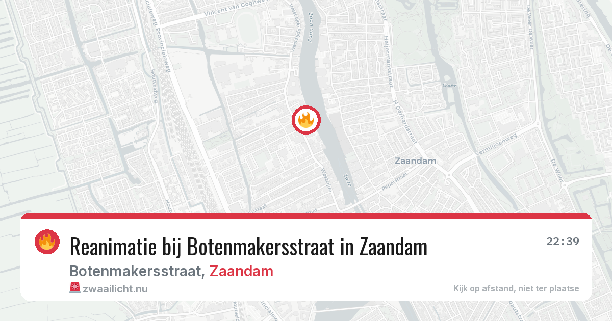 Reanimatie bij Botenmakersstraat in Zaandam — 11 apr 2026