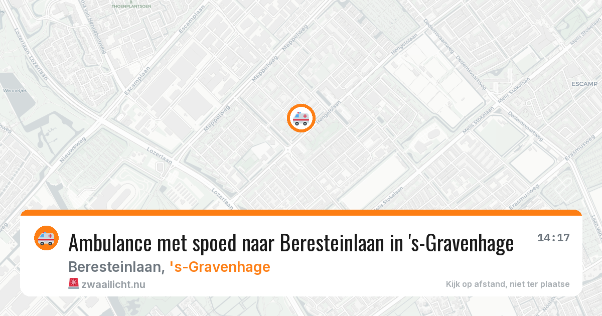 Ambulance met spoed naar Beresteinlaan in 's-Gravenhage — 11 feb 2026