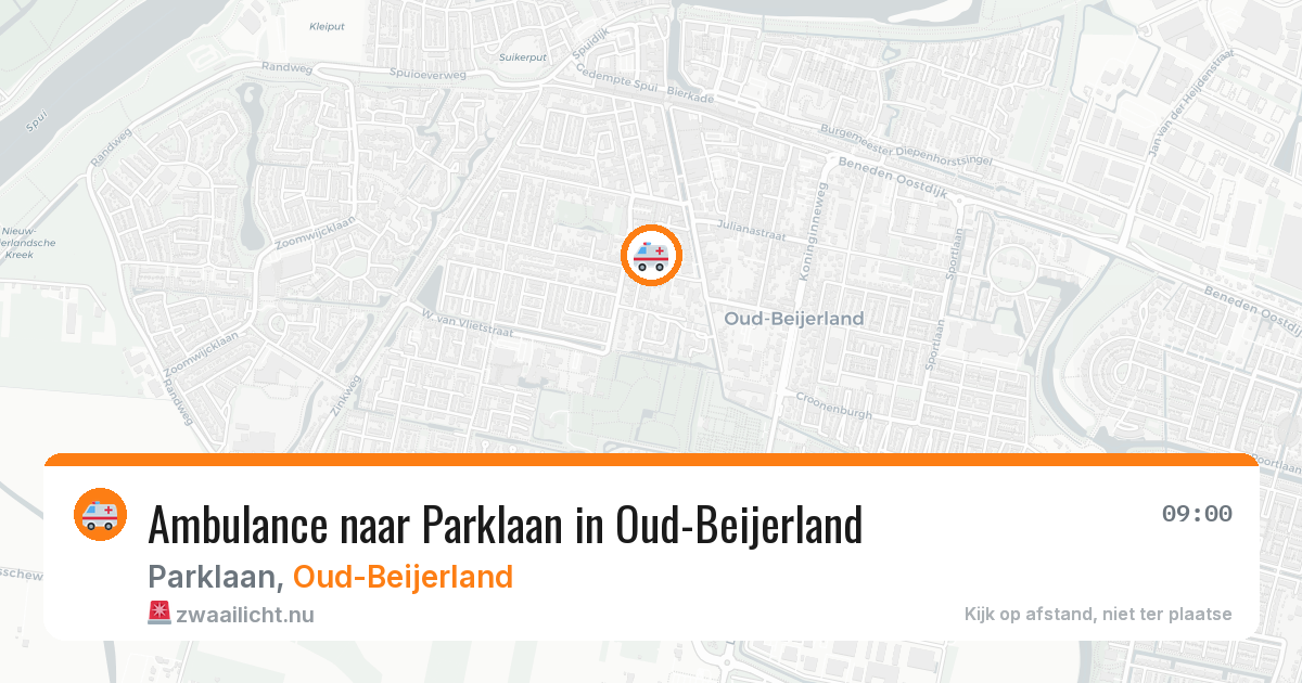 Ambulance naar Parklaan in Oud-Beijerland — 30 apr 2026