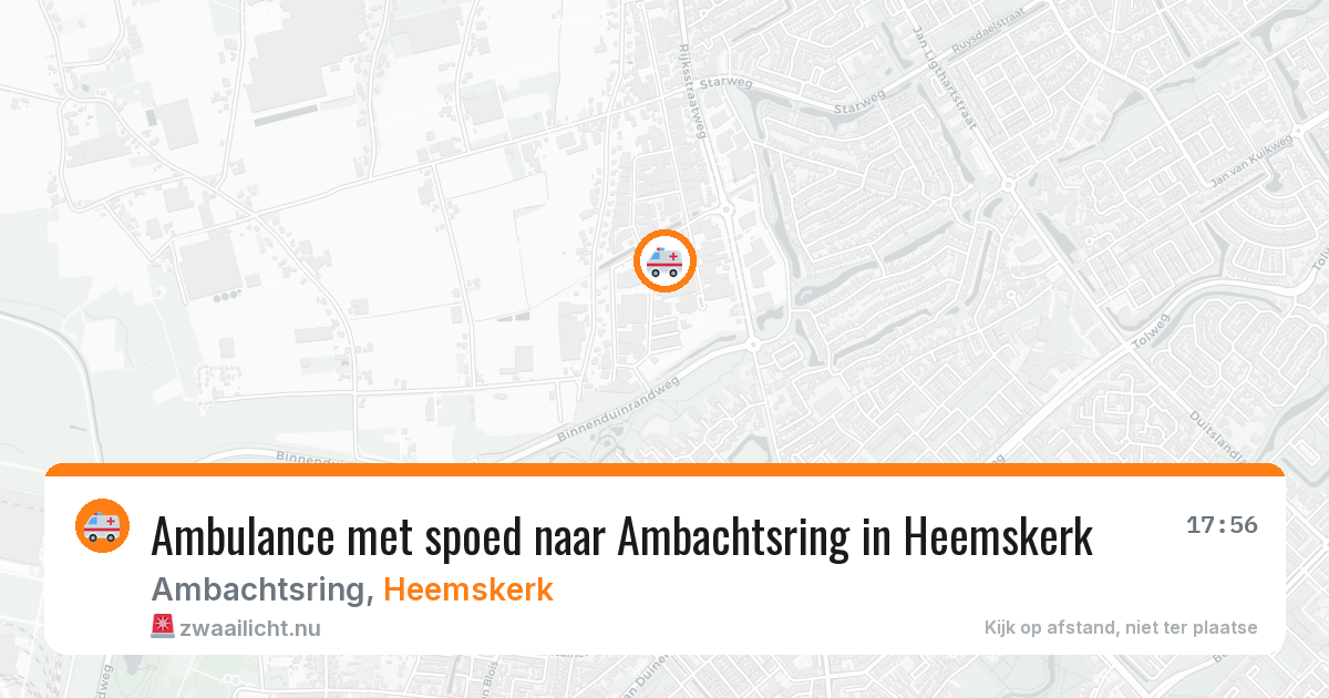 Ambulance met spoed naar Ambachtsring in Heemskerk — 23 mrt 2026